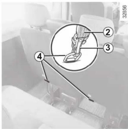 Diagram of a mechanical device with numbered components and directional arrows indicating motion or flow