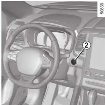 RENAULT Koleos (2020) - STARTING, STOPPING THE ENGINE: vehicle with RENAULT CARD (1/5) - 2