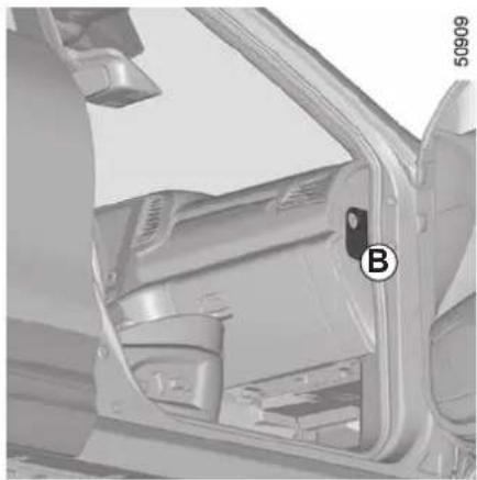 RENAULT Koleos (2020) - Fuses in passenger compartment A on the left-hand side of the vehicle - 1