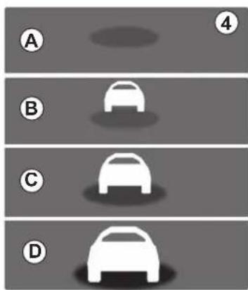 A B C D 4
