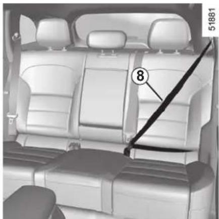RENAULT Koleos (2020) - Adjusting the height of the front seat belts - 1