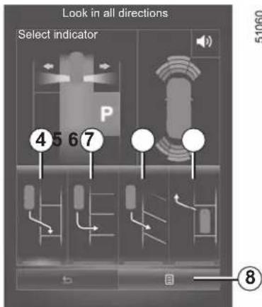 Look in all directions Select indicator 4 5 6 7 P b a 51060 ⑧