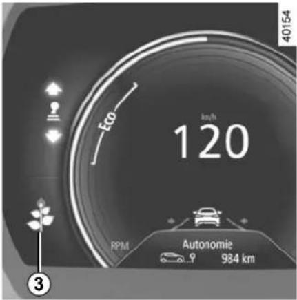 Eco km/h 120 RPM Autonomie 984 km 40154 ③