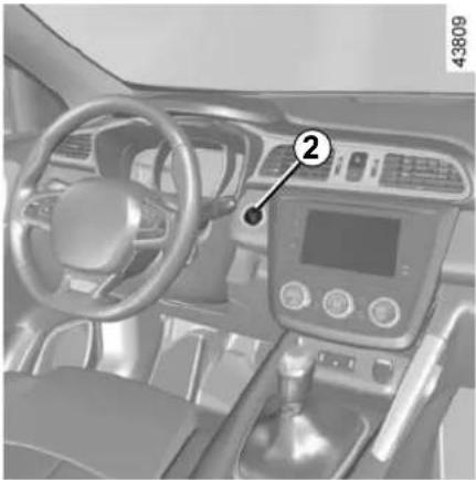 RENAULT Kadjar (2020) - STARTING, STOPPING THE ENGINE: vehicle with card (2/3) - 1