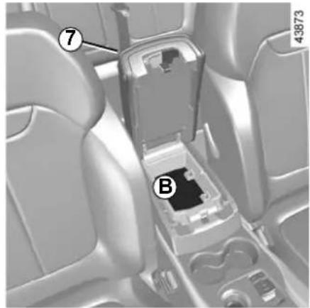RENAULT Kadjar (2020) - Front centre armrest storage compartment C - 1