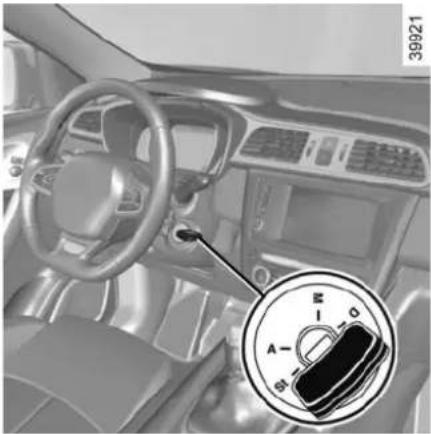 RENAULT Kadjar (2020) - STARTING, STOPPING THE ENGINE: vehicle with key - 1