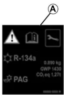 A R-134a 0.890 kg GWP 1430 CO₂ eq 1.27t PAG