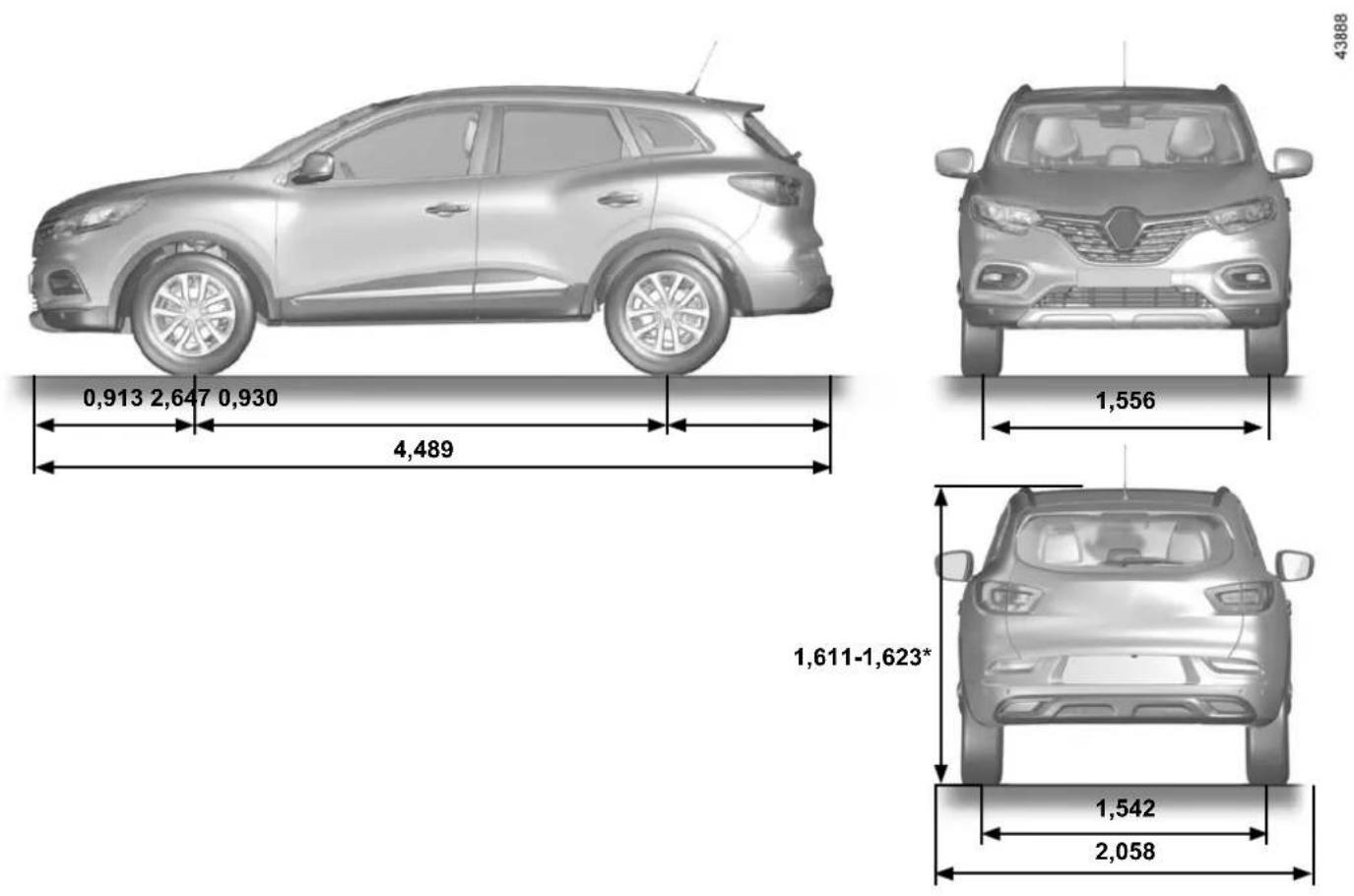 RENAULT Kadjar (2020) - Vehicle identification plate A - 9