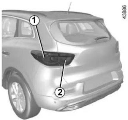 RENAULT Kadjar (2020) - REAR LIGHTS AND SIDE LIGHTS: replacing the bulbs (1/2) - 1