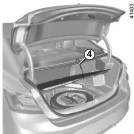 RENAULT Megane (2020) - Fitting the luggage net behind the rear seats - 5