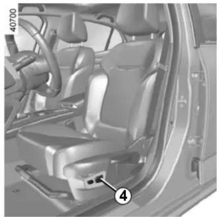 RENAULT Megane (2020) - To raise or lower the seat base - 1