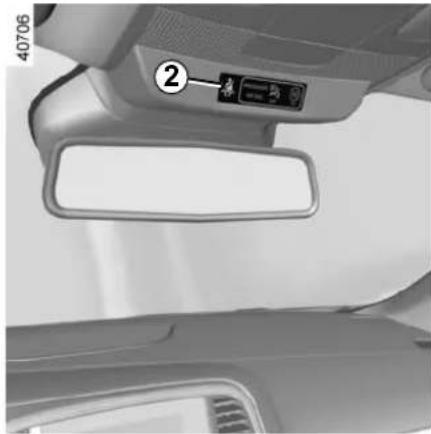 RENAULT Megane (2020) - Deactivating the front passenger airbag - 1