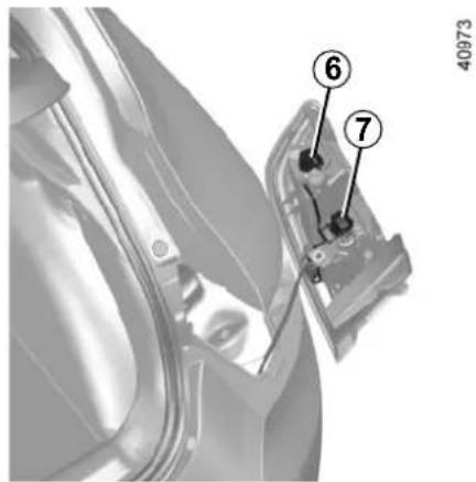Technical diagram showing labeled parts of a mechanical assembly with numbered annotations