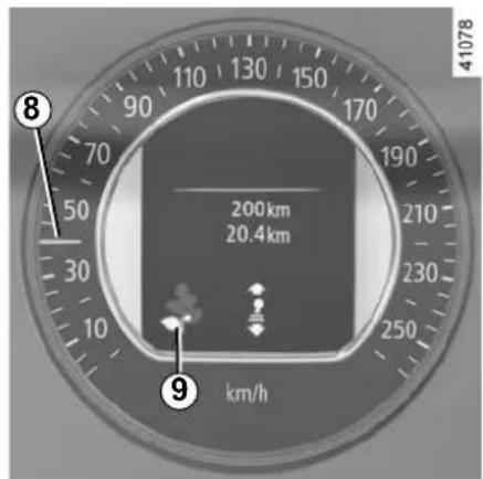 8 70 50 30 10 200 km 20.4 km 210 230 250 km/h 9 41078