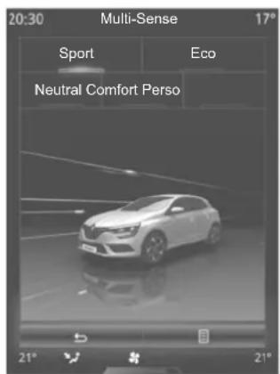 20:30 Multi-Sense 17° Sport Eco Neutral Comfort Perso 21° 21°