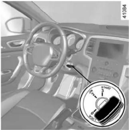 RENAULT Megane (2020) - STARTING, STOPPING THE ENGINE: vehicle with key - 1