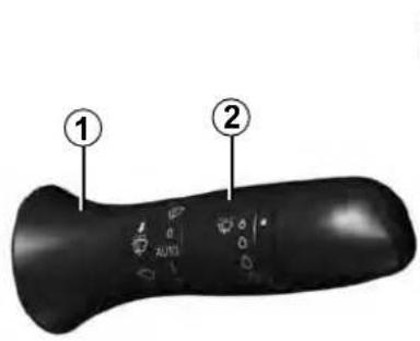 Diagram of a device with labeled parts, showing numbered annotations ① and ② pointing to specific components.