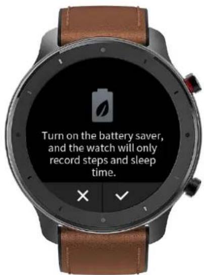 AMAZFIT GTR - Battery saver mode - 1