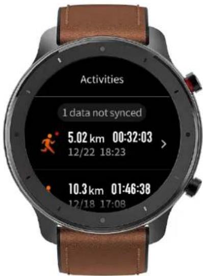 AMAZFIT GTR - Workout Record - 2