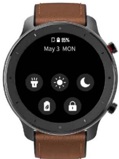 AMAZFIT GTR - Control Shortcut Menu - 1