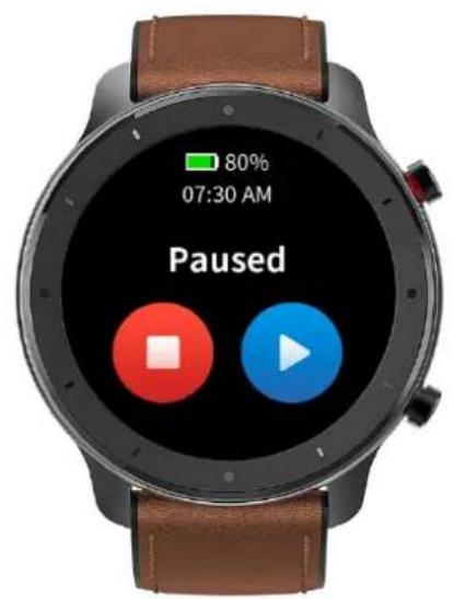 AMAZFIT GTR - Workout Pause and End - 2