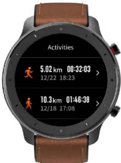 AMAZFIT GTR - Workout Record - 1
