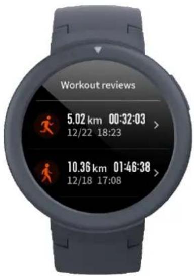 AMAZFIT Verge Lite - Workout Record - 1