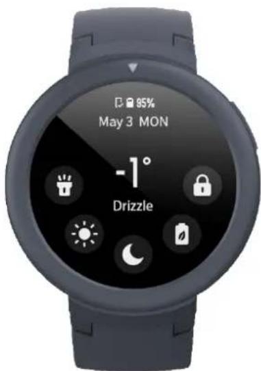 AMAZFIT Verge Lite - Control Shortcut Menu - 1