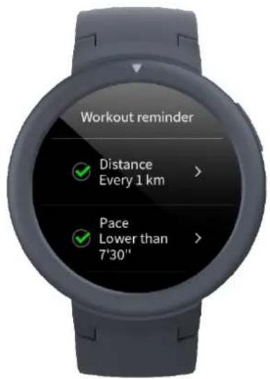 AMAZFIT Verge Lite - Workout Settings - 2