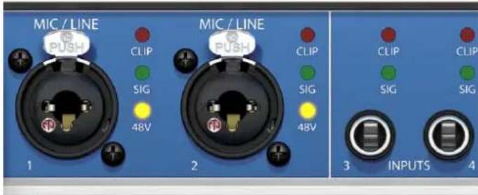 RME Fireface UCX - Connectors – Controls – Display - 1