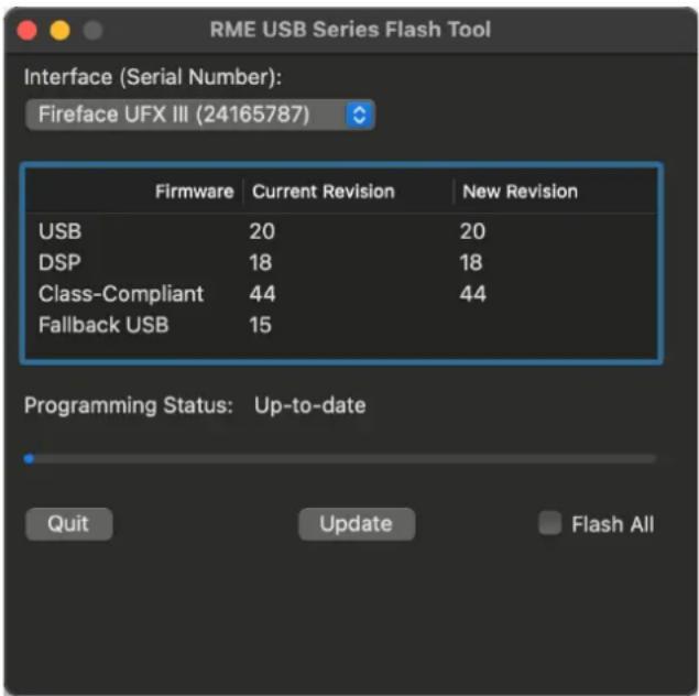RME Fireface UFX II - Firmware Update - 1