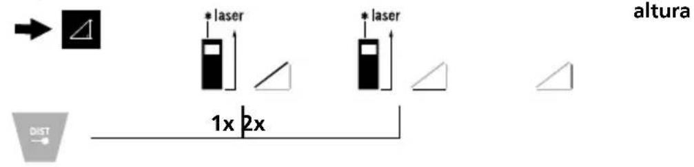 altura * laser * laser 1x 2x DIST