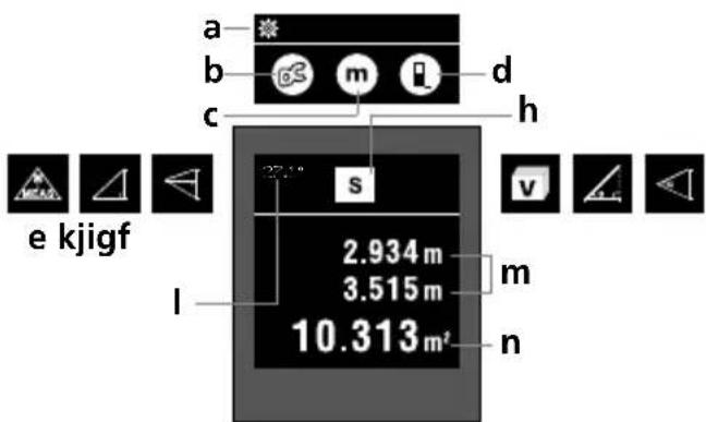 a b c d e kjigf 2.934 m 3.515 m 10.313 m² l m n