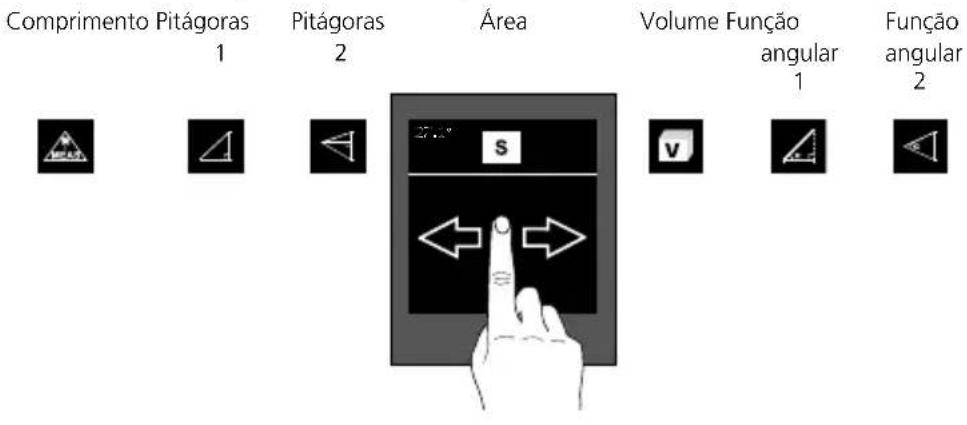 Comprimento Pitágoras 1 Pitágoras 2 Área Volume Função angular 1 Função angular 2
