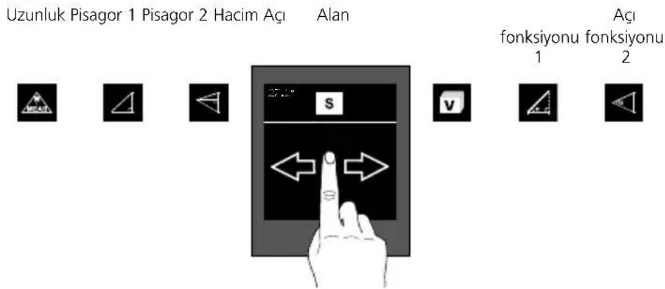 Uzunluk Pisagor 1 Pisagor 2 Hacim Açı Alan fonksiyonu fonksiyonu 1 2