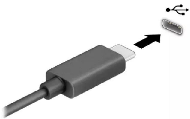 HP Probook 650 G8 - Připojení zařízení k portu USB Type-C (pouze vybrané produkty) - 1