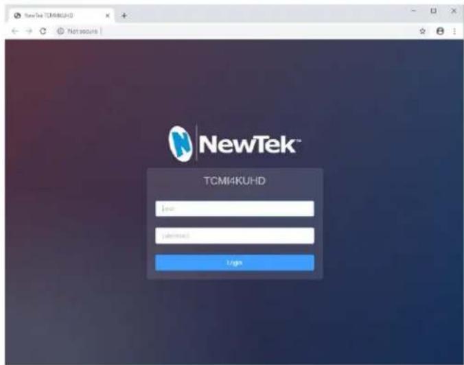 NEWTEK Tricaster Mini - Step 2 - Access the Device Webpage - 2