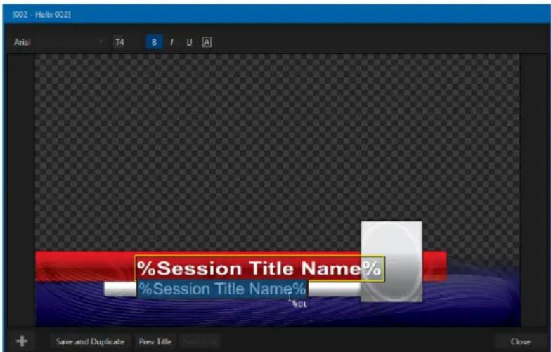 NEWTEK Tricaster Mini - SECTION 11.2 EDITING TITLE PAGES - 2