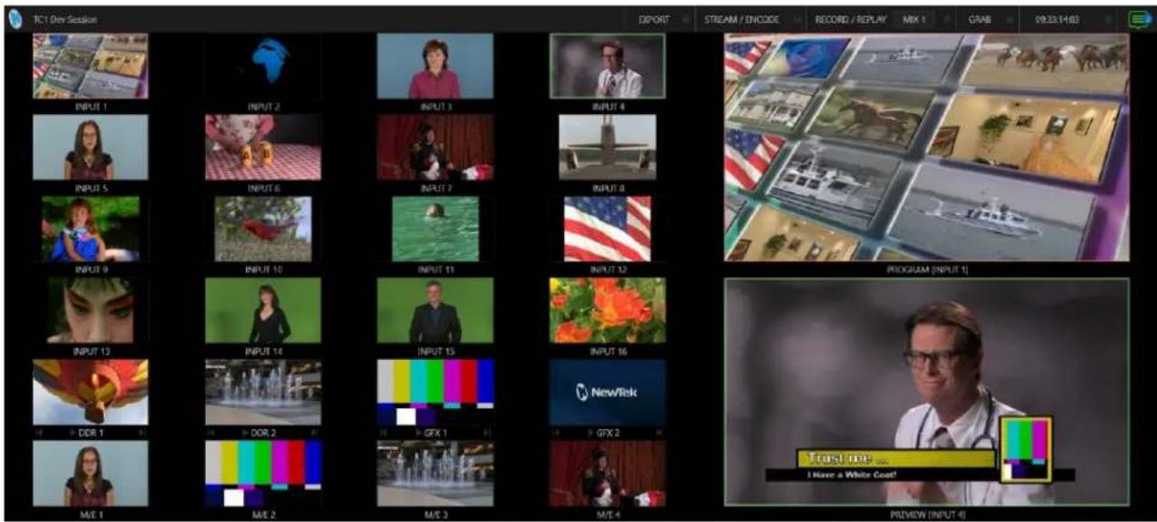 NEWTEK Tricaster Mini - SECTION 10.1 INTERFACE AND MULTIVIEW - 1