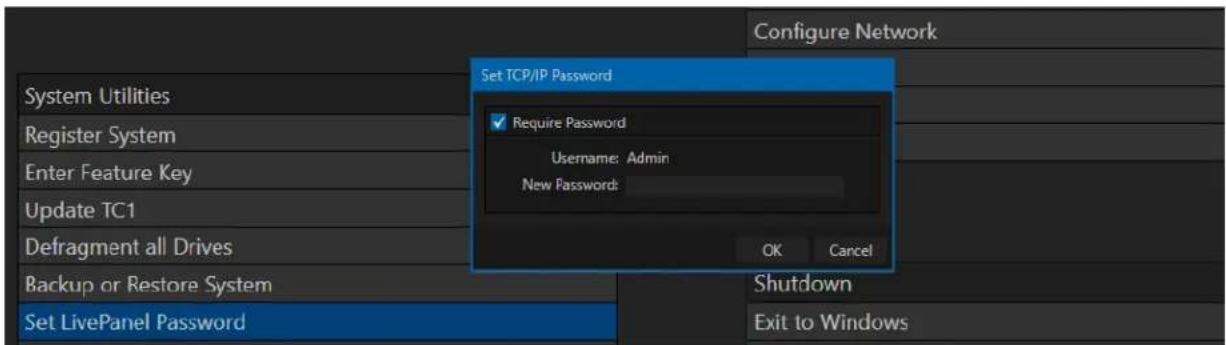 NEWTEK TriCaster TC1 - SECTION 4.1 PASSWORD PROTECTION - 1