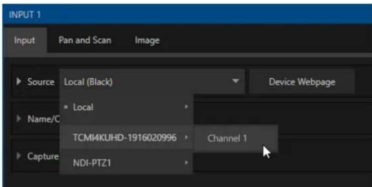 NEWTEK TriCaster TC1 - WEB CONFIGURATION - 1