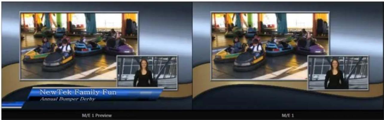 NEWTEK TriCaster TC1 - M/E PREVIEW AND PROGRAM - 1