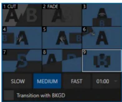 NEWTEK TriCaster TC1 - TRANSITION TIMING - 1