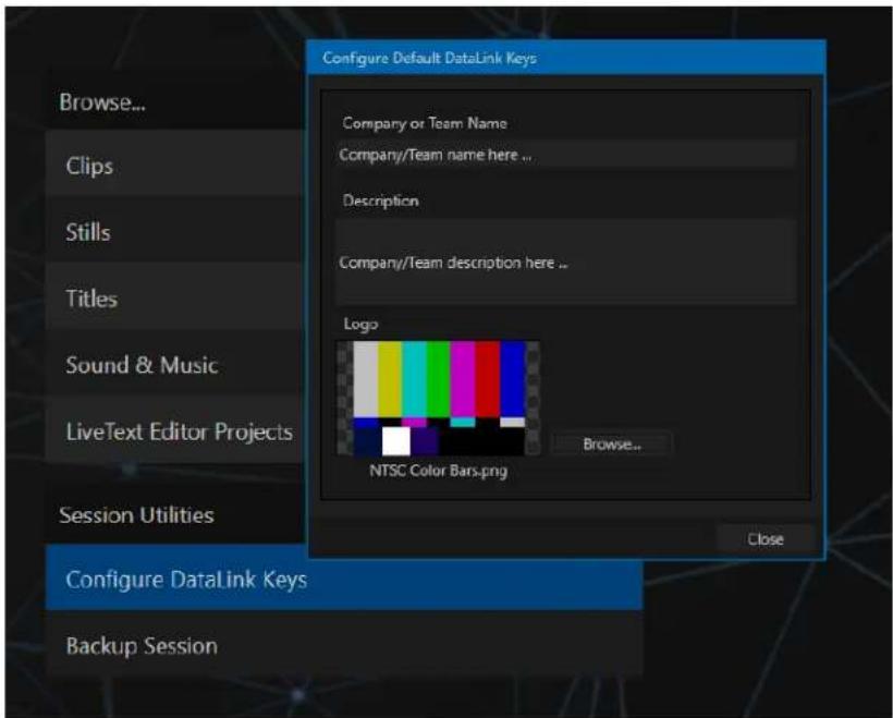 NEWTEK TriCaster TC1 - CONFIGURE DATALINK KEYS - 1