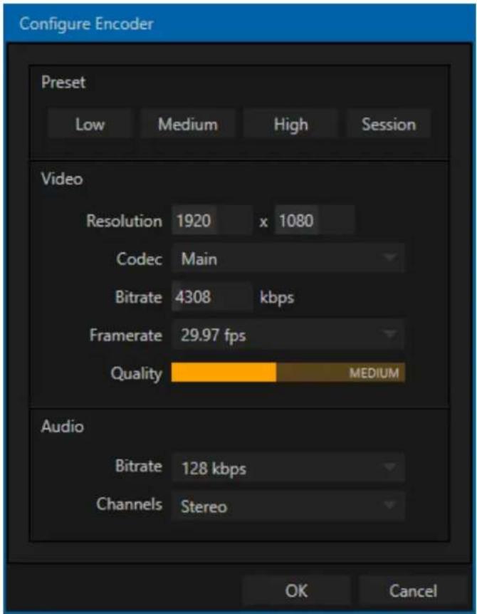 NEWTEK TriCaster TC1 - CONFIGURING ENCODERS - 2