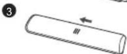 TCL 50C715 - - Установка батареек - 3