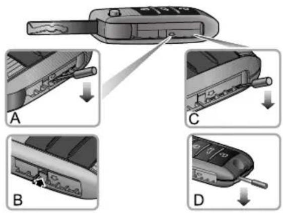 MG 5 EV (2020) - ReplacingtheKeyBattery - 1