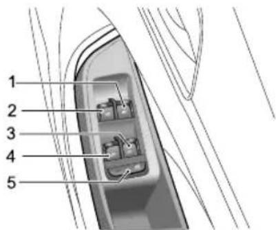 MG 5 EV (2020) - PowerOperatedWindowSwitch - 1