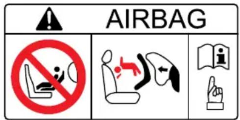 MG HS (2019) - WarningsandInstructionsonUseofChild RestraintonFrontPassengerSeat - 1