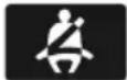 MG HS (2019) - SeatBeltUnfastenedWarning-Red - 1